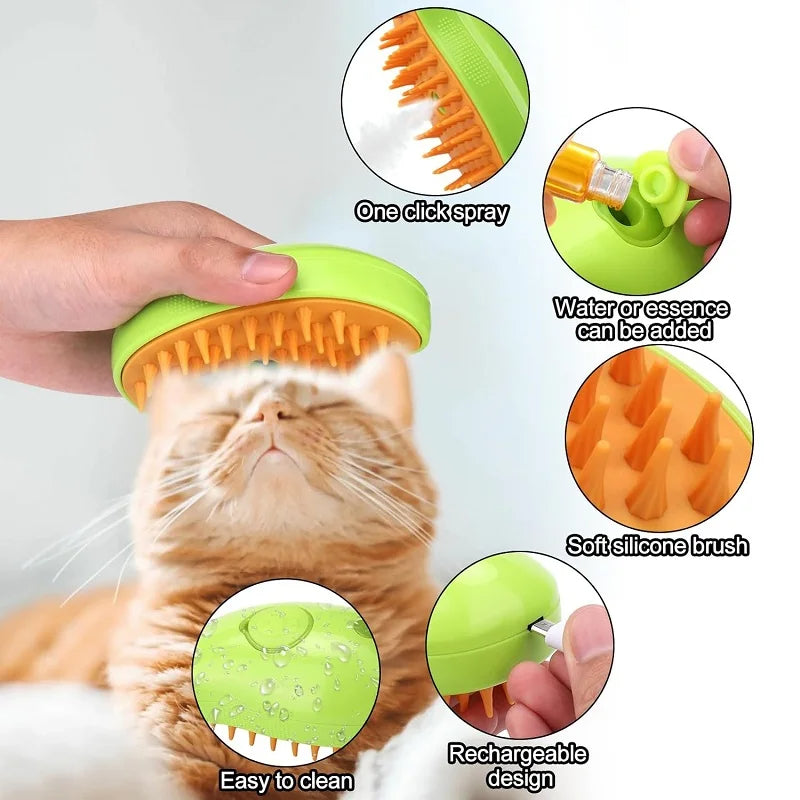 Steamy Brush For Cat Hair